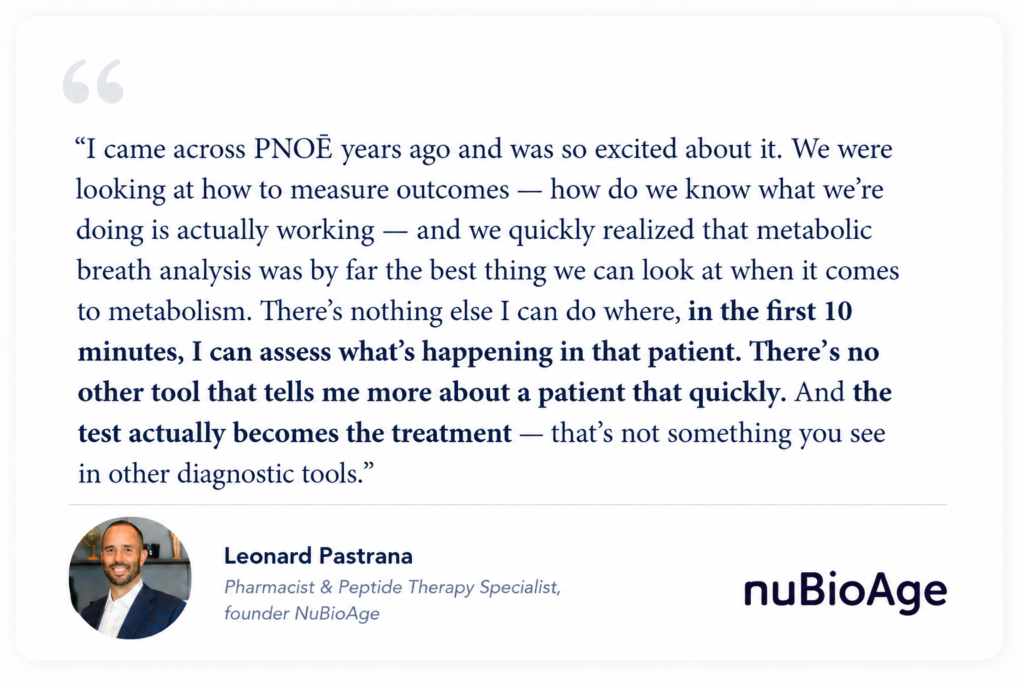 pnoe breath analysis x nubioage